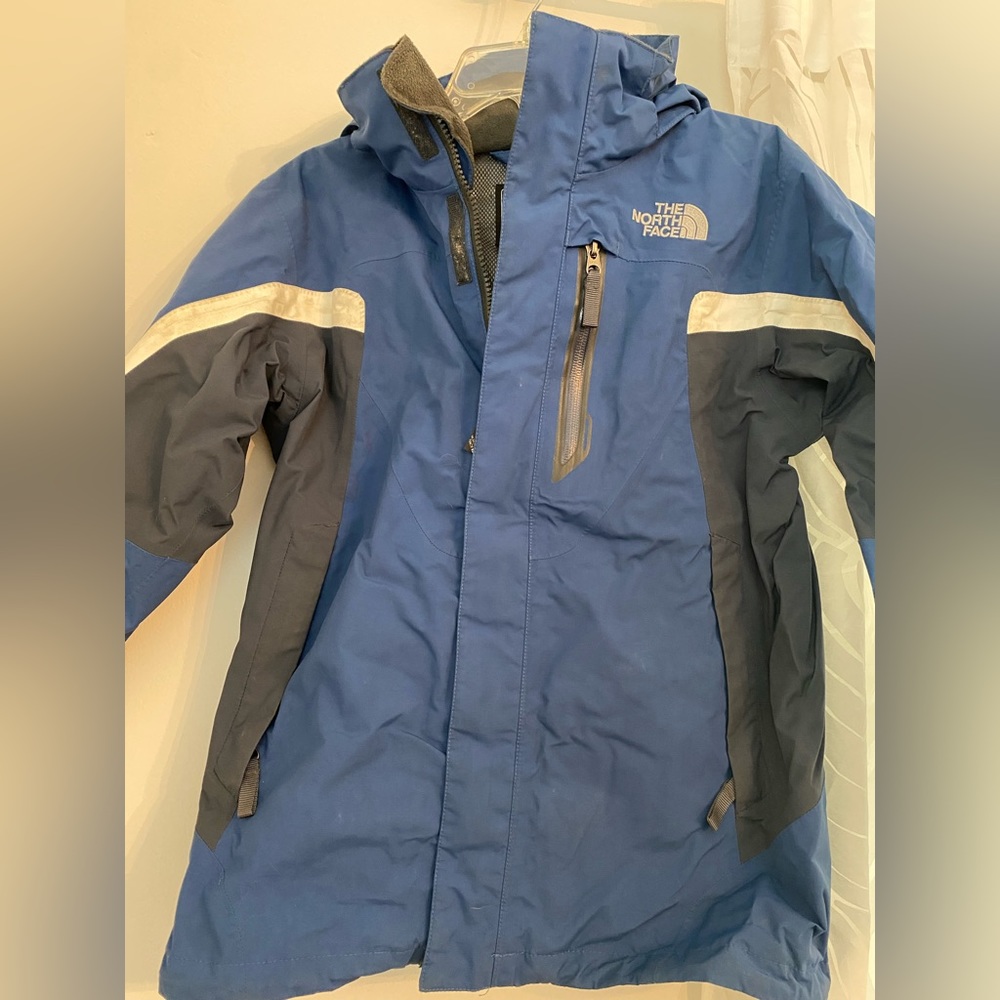 North Face Boys Blue Coat - Medium